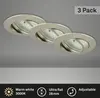 LED Deckeneinbauleuchten Set 3x Einbauleuchten 3000K Flach Produktbild-Vorschau 1