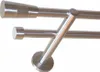 Gardinenstange Set Edelstahl Look Metall Ø 16mm zur Produktbild-Vorschau 1