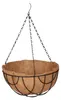 Set di 3 vasi sospesi Relaxdays, inserto in cocco, A x P: Anteprima dell’immagine prodotto 10