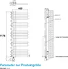 Heilmetz Elektrischer Badheizkörper 120x40 cm Anthrazit, Produktbild-Vorschau 7