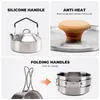 Qunature 2ks Camping Cookware Set Outdoor Cooking Set Varná Náhľad obrázku produktu 2