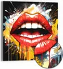 DEQOART Hybrid Leinwand Bild 50x50 cm 'Explosive Produktbild-Vorschau 1
