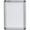 A product shot of a whiteboard with a silver frame. Voir les images du produit