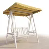 Mucola Hollywood altalena a 3 posti con tetto per giardino Anteprima dell’immagine prodotto 12