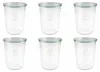 WECK 743 Sturzglas mit Glasdeckel 850 ml 6er-Karton ohne Produktbild-Vorschau 4