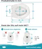 Calmwaters® Toilettendeckel mit Absenkautomatik, WC Sitz Produktbild-Vorschau 6