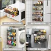 Gewürzregal Magnetisch für Kühlschrank, 4er Küchenregal Produktbild-Vorschau 4