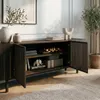 Lowboard LINN, 180 cm aus Massivholz, Nussbaum Finish - TV Produktbild-Vorschau 3