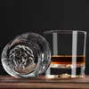 Whiskeygläser Set aus 2 mit Löwenmuster Dickem Boden Produktbild-Vorschau 3
