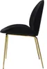 Stuhl Charlize 100 2er-Set Schwarz / Messing Produktbild-Vorschau 3
