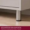 HOOZ® Möbelfüße Edelstahl 100 mm 4er Set [GEBÜRSTET] Produktbild-Vorschau 5