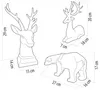 LED Polyresin Figur  Rentier Kopf warmweiße LEDs Dekoration Produktbild-Vorschau 6
