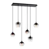 Hängeleuchte schwarz, Glas rauch, H 120 cm Produktbild-Vorschau 7