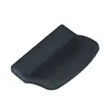A dark gray plastic balcony door pull handle is shown against a white background. Produktbild-Vorschau