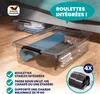 DEUBA® 4x 30L Scatole in Plastica Trasparente Senza BPA Anteprima dell’immagine prodotto 3
