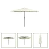 The Living Store Parasol avec mât métallique 400 cm blanc Voir les images du produit 7