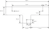 A technical drawing with dimensions for a product. Náhľad obrázku produktu