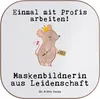 Mr. & Mrs. Panda Untersetzer für Gläser Maskenbildnerin Produktbild-Vorschau 1
