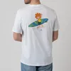Bavarian Caps T-Shirt , Pumuckl surft Weiß, M Produktbild-Vorschau 5