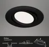 LED Einbauleuchten 3er Set 7 W matt-schwarz Kunststoff Ø Produktbild-Vorschau 5