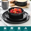 6-tlg Schüssel-Set aus Steingut, Salatschüssel, Produktbild-Vorschau 3