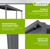 Juskys Terrassenüberdachung Borneo 4x3 m – Aluminium Produktbild-Vorschau 4