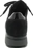 The back view of a black women's sneaker with laces and a platform sole. Náhled obrázku produktu