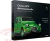 A green Citroen 2CV car is depicted on the front of a black advent calendar box. Produktbild-Vorschau