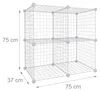 Scaffale a incastro Relaxdays, scaffale modulare a cubi, Anteprima dell’immagine prodotto 4