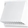 A white ventilation grille with a hood is shown against a white background. Náhľad obrázku produktu