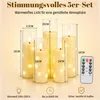 Set di 5 candele LED Ikodm, complete di catena luminosa e Anteprima dell’immagine prodotto 2