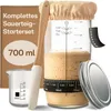Set di lievito madre Praknu in vetro (700 ml) set completo Anteprima dell’immagine prodotto 1
