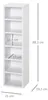 HOMCOM Lot de 2 étagères colonnes Armoire de Rangement Voir les images du produit 12