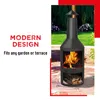 Piec ogrodowy z kominem BBQ Collection 44,5 x 44,5 x 134 cm Podgląd zdjęcia produktu 6