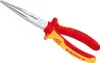 A pair of long-nose pliers with insulated handles is shown against a white background. Anteprima dell’immagine prodotto