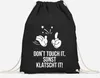 Turnbeutel - Don't Touch It Sonst Klatscht It - Moonworks® Produktbild-Vorschau 2