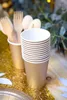Pappbecher Partybecher Silvester-Deko 8 Stück braun 210 ml Produktbild-Vorschau 1
