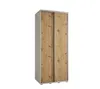 Šatní skříň YVONA 1 - 110/60 cm, bílá / dub artisan / Náhled obrázku produktu 2