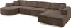 ALTDECOR Ecksofa in U-Form  ARRIO-U2 - 388x171x83 cm Braun Produktbild-Vorschau 2