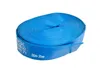 A rolled-up blue hose on a white background. Produktbild-Vorschau