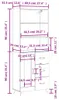 vidaXL Highboard Betongrau 69,5x34x180 cm Holzwerkstoff Produktbild-Vorschau 8