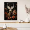 MuchoWow® - Leinwandbilder - Hirsch - Tier - Blumen - Natur Produktbild-Vorschau 6