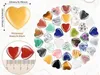 15x Glückssteine für Kinder, Bunte Glücksbringer Steine, Produktbild-Vorschau 3