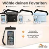 Wasserdichte Bauchtasche mit Handyhülle: Schwarz Farbe: Produktbild-Vorschau 7