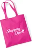 Huuraa Jutebeutel Shopping Queen 10 Liter Fuchsia Baumwolle Produktbild-Vorschau 1
