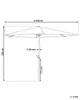 BELIANI Sonnenschirm Blau Polyester Aluminium ⌀ 270 cm Produktbild-Vorschau 3