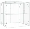 vidaXL Gabbia per uccelli antracite 209 x 202 x 214 cm Anteprima dell’immagine prodotto 4