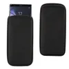 Two black phone cases are shown against a white background. One case has a phone partially inserted. Produktbild-Vorschau