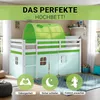 Postel na zvýšenie pre deti, 90x200 cm, s matracom. Detská Náhľad obrázku produktu 15