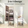 COSTWAY Schmuckschrank mit Spiegel, Schmuck Spiegelschrank Produktbild-Vorschau 6